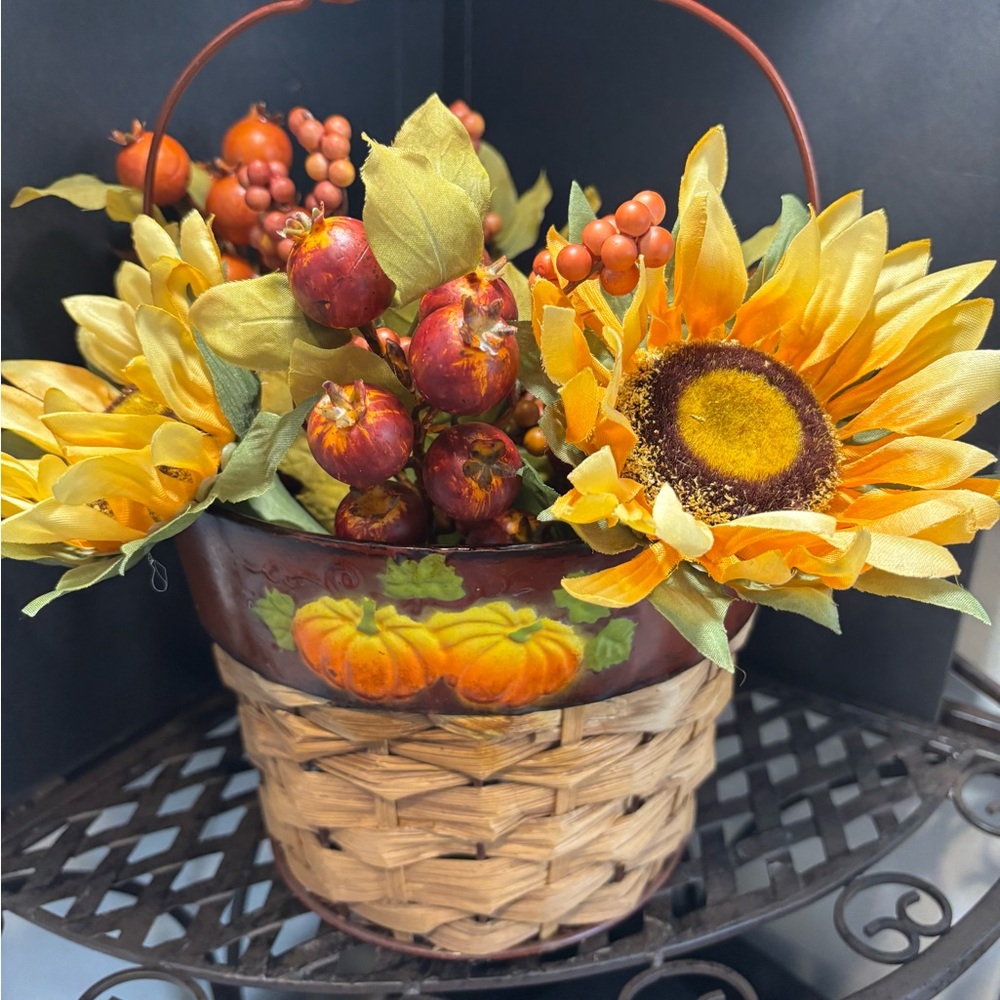 Pumpkin Basket Arrangement